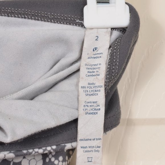 Lululemon Sz 2 Wunder Under Crop Yoga Pant Snug Fin Nimbus - Picture 4 of 6